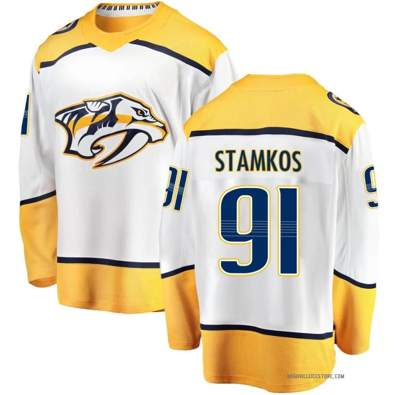 White Men's Steven Stamkos Nashville Predators Breakaway Away Jersey