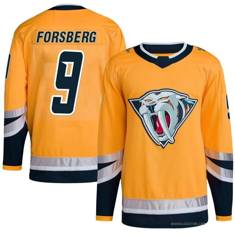 Fanatics NHL Men's Nashville Predators Filip Forsberg #9 Breakaway Home Replica Jersey - Each